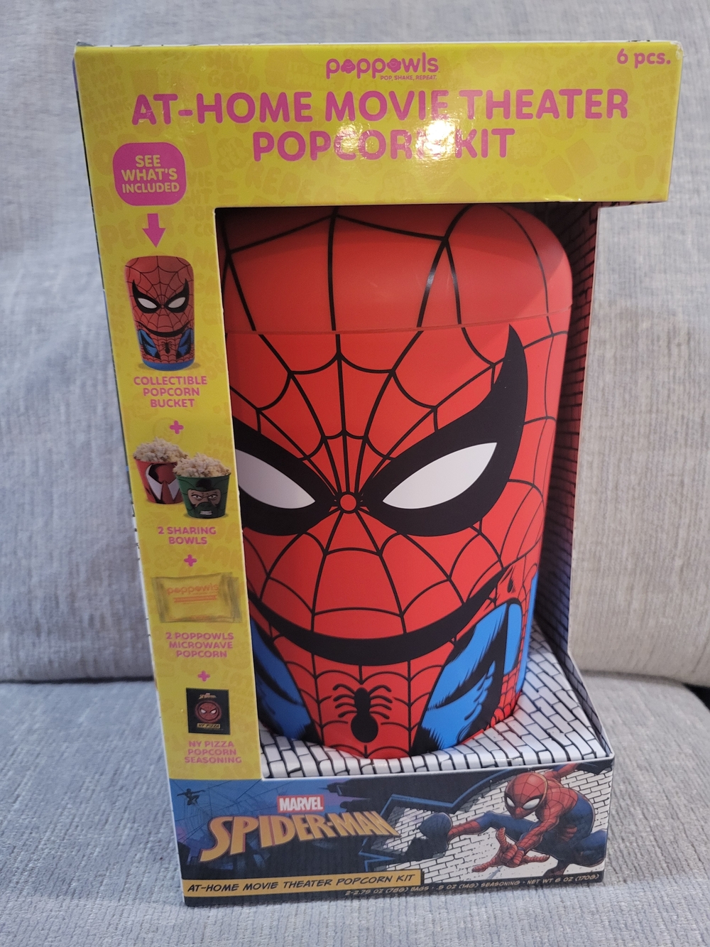 Marvel Spider-Man At-Home Movie Theater Popcorn Kit - Red